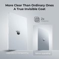 thumbnail image 4 of Compatible with MacBook Air 13 inch Case M4 2025 2024-2022 M3 M2 A3240 A3113 A2681, Clear Scratch Resistant Protective Hard Shell Cover Compatible for MacBook Air 13.6 inch Case, Crystal Clear, 4 of 16