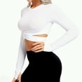 thumbnail image 4 of Hauts Courts pour Femmes, Manches Longues, Yoga, Course, pour Gym, 4 of 6
