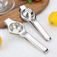 thumbnail image 2 of Manual Lemon Juicer Fruit Squeezer Comfortable Grip Stainless Steel Easy to Clean Seedless Lemon Squeezer, 2 of 7