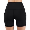 thumbnail image 4 of biudgviw Biker Shorts for Women Stretch Workout Running Shorts High Waisted Breathable Athletic Yoga Shorts with Pockets, 4 of 6