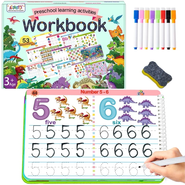 Cuaderno de ejercicios ALIANFLY Actividades de aprendizaje preescolar para niños pequeños