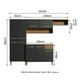 thumbnail image 5 of Cocina Integral Completa Modular Madesa Emilly Top 229cm Color Marrón/Negro, 5 of 6