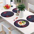thumbnail image 5 of Coolnut Starry Devil Eyes Round Placemat Set of 1, Non-Slip Heat Resistant & Waterproof Plate Pads for Dinner Table Table Placemats, 15.4 in Home Decor Gifts, 5 of 6