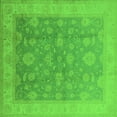 thumbnail image 1 of Ahgly Company Indoor Square Oriental Green Traditional Area Rugs, 7' Square, 1 of 4