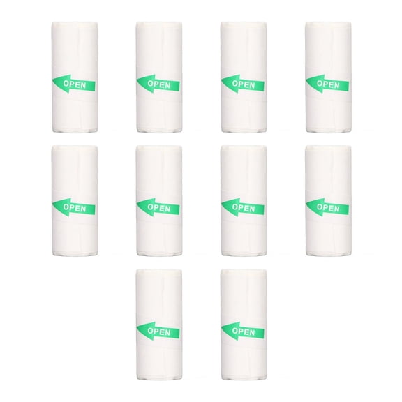 BIMZUC 10‑Roll Mini Thermal Printer Paper – 57×25 mm Portable Self‑Adhesive, No‑Core, Ideal for Labels, Notes, Photos & DIY Projects