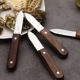 thumbnail image 6 of Clearance! Oyster Shucking Knife Stainless Steel Thickened Blade Oyster Knives Dark Brown Wooden Handle Non-Slip Oyster Shucker Tool Oysters Opener for Seafood Oysters Scallops Clams on Clearance!, 6 of 8