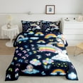 thumbnail image 2 of Manfei Kids Unicorn Bedding Comforter Set for Boys Girls, Rainbow Butterflies Twin Comforter Sets, Cute Clouds Balloon Bedding Set, Lightweight Bedroom Decor Reversible 2 Pieces, 2 of 8