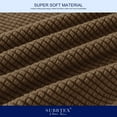 thumbnail image 5 of Subrtex 3-Piece High Spandex Textured Grid Sofa Slipcover, Separate Cushion Cover(Coffee, Loveseat), 5 of 8