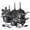 Black Sesame, variant on PRICUSIS Ceramic Nonstick 21 PCS Cookware Set, Non Toxic Frying Pan & Sauce Pan & Stockpot, Induction Compatible & Dishwasher Safe