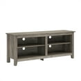 thumbnail image 1 of Pemberly Row Meuble TV 58 Pouces Console de Rangement en Gris Lavé, 1 of 4