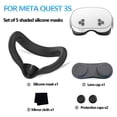 thumbnail image 2 of Yuhsdv Silicone VR Face Cover with Len Cover & Joystick Cover for Meta Quest 3S(Black), 2 of 6
