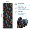 thumbnail image 2 of Colorful Games Sign Black Pattern Hot Yoga Mat Towel Non Slip for Hot Yoga - Quick-Drying Yoga Mat Cover with 4 Corner Pockets with Travel Bag - Hot Yoga Towel Non Slip 70"x26", 2 of 6