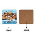 thumbnail image 2 of Xecao Animals on Noah's Ark Floating for MDF Cork Coaster 4 Pcs,Drink Coasters,Suit for House Warming Gifts New Home ,Coffee Table Decor-Square, 2 of 7