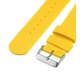 thumbnail image 5 of Amarillo Nylon Reloj Correa 22mm Ancho Duradero Nylon Correa con Plata Hebilla, Universal Reemplazo Lienzo Reloj Correa 27, 5 of 6