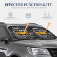 thumbnail image 4 of Haiem Travel Car Windshield Sun Shade (2 Pieces) Foldable Windshield Sun Shade Car Accessories for Truck SUV Pickup-Small, 4 of 7