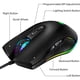 thumbnail image 3 of 2 ratones USB C tipo C ergonómicos con cable y RGB para juegos, ratón óptico, 3 of 4