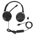 thumbnail image 2 of Auriculares Telefónicos, Micrófono Con Interfaz De 3,5 Mm, Altavoz Silencioso, Ajuste De Volumen, Auriculares Para Centro De Llamadas, Oído Doble Para PC, 2 of 7