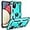 Teal, variant on for Galaxy A03S Case, Samsung A03S Case with HD Screen Protector, Military-Grade Ring Holder Stand Car Mount 15ft Drop Tested Shockproof Cover Phone Case for Samsung Galaxy A03S, Red