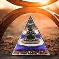 thumbnail image 4 of Artesanías De Cristal Curación de meditación de pirámide de cristal para regalos de estatuilla de decoración de arte de oficina en casa Sywqhk Libre de BPA, 4 of 6