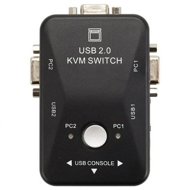 Usb Kvm Switch Switcher 2 Port Vga Svga Box 2.0 Mouse Keyboard 1920X1440