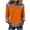 ZA-Orange-frostluinai pullover tops, variant on Frostluinai Denim Patchwork Shirts for Women Long Sleeve Crewneck Waffle Pullover Casual Loose Camisa Jeans Para Mujer