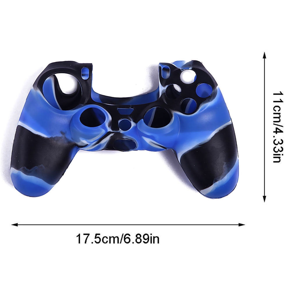 Ps4 Controller Skin Grip Cover Case Set Protective Soft Silicone Gel Rubber Shell Anti Slip Thumb Stick Caps For Playstation 4 Controller Gaming Gamepad Walmart Com