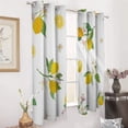 thumbnail image 3 of Summer Lemon 2 Panels 3D Printing Pattern Curtain for Bedroom Living Room Kitchen Window Decoration Home, 3 of 6