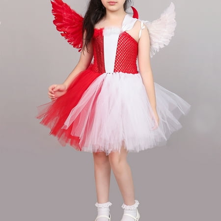 

NIZELUK Kids Clothes Girls，Clothes for Girls Fall Savings Clearance Sales 2-12Years Party Angel Cos Clothes Europe And The United States Children Cosplay Clothing Girls Stage Performance Dresses