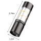 thumbnail image 3 of Linterna LED portátil para acampar con carga USB | Batería de 400 mAh, resistencia al agua IPX44, 3 modos de luz y zoom | Linterna compacta para exteriores, emergencias, senderismo y conducción, 3 of 9
