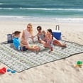 thumbnail image 5 of Extra Large Picnic Beach Blanket Waterproof Sand Proof Portable Outdoor Mat Cartoon Ducks Line 60x80, 5 of 9
