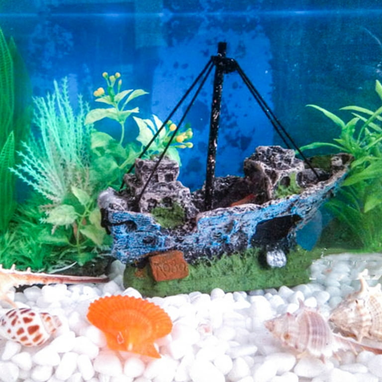 Visland Aquarium Decoration Fish Tank Simulation Resin Hide Castle Ornament  Realistic Underwater Landscape Decor For Fish Tank, Aquarium And Home
