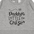 thumbnail image 3 of Inktastic Daddy's Little Girl with Hearts Flower and Butterfly Baby Sweatshirt, 3 of 4