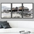 thumbnail image 2 of wall26 Framed Canvas Print Wall Art Set Wild West Texas Wooden Wagons Nature Wilderness Photography Realism Rustic Scenic Relax/Calm Multicolor for Living Room, Bedroom, Office - 16"x24"x3, 2 of 5