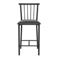 thumbnail image 4 of DHP 3-Piece Counter Height Dining Set with Storage, Walnut/Black, 4 of 17