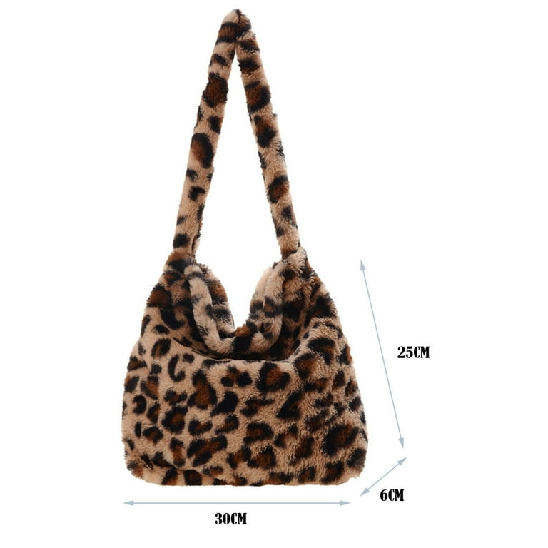 Leopard print bag 2025 fluffy
