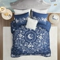 thumbnail image 3 of Intelligent Design 90" 4-Piece Polyester Fabric Printed Comforter Set in Navy, 3 of 11