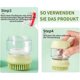 thumbnail image 4 of Cepillo para gatos, cepillo para perros, cepillo para gatos, cepillo de ducha de cabeza suave 2 en 1, exfoliante corporal con dispensador de gel de ducha, adecuado para perros de pelo largo y corto, 4 of 5