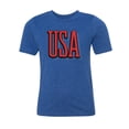 thumbnail image 2 of Youth USA Patriot T-shirts, 4th of July Shirts, Kids Graphic Tees - Royal MH200YPATRIOT S24 M, 2 of 3