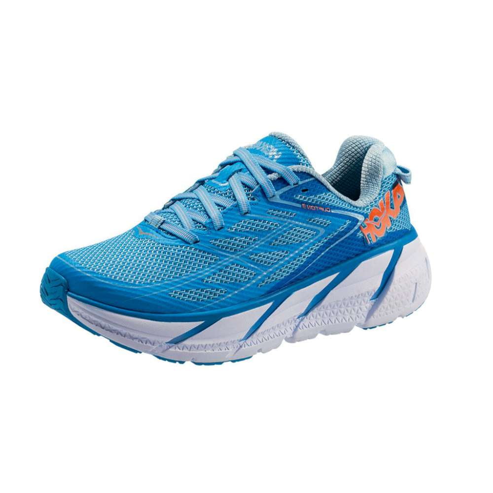 HOKA ONE ONE Womens Clifton 3 Low Top Lace Up Tennis Shoes - Walmart ...