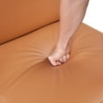 thumbnail image 2 of Lexicon Houghton Leather Accent Chair in Orange, 2 of 8
