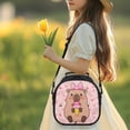 thumbnail image 2 of Yuyamidu Cartoon Capybara Kids Lunch Box Large Capacity Insulated Lunch Bag Portable Handle Thermal Picnic Cool Bags Multifunctional for School Picnic Travel Hiking Camping, 2 of 6