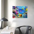 thumbnail image 4 of Orinice Colorful Coral Reef Fish Fine Art Aesthetic Poster & Print Wall Painting for Classroom Kitchen Office Farmhouse Bathroom Room Decor Pictures Wall Art Painting Canvas Print Canvas Living, 4 of 6