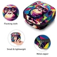 thumbnail image 3 of Monkey Sanitary Napkin Bag, Sanitary Napkin Purse, Pencil Pouch with Zipper, Coin Pouch Zipper, 4.7x6.6x6.6 in, Velvet, Sponge, Oxford Cloth, 3 of 6