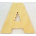 thumbnail image 1 of Package of 1, 12 Inch X 1" Thickness Baltic Birch Wood Letter "A" in The Arial Font | Thick | Upper Case for Art & Craft Project, Made in USA, 1 of 1