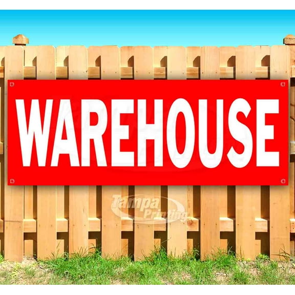 Warehouse 13 oz Vinyl Banner With Metal Grommets