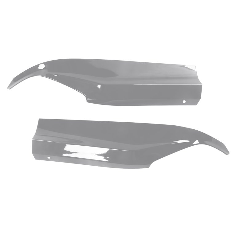 IKON MOTORSPORTS Rear Aprons For 2018-2022 Honda Accord – V2 Style Gloss Black PP Polypropylene Rear Bumper Lip Diffuser Corners, 2-Piece Set