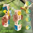 thumbnail image 5 of Colorful Bird Rope Perch with Bell, Parrot Swing Climbing Standing Perch, Bird Chewing Shredding Foraging Toys, Hanging Cage Accessories for Budgies Cockatiel Lovebird Conicle Small Medium Parrots, 5 of 10