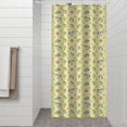 thumbnail image 2 of Yellow Cartoon Unicorn Star Lightning Pattern Shower Curtain 36"x72" ,Bathroom Decorative Shower Curtains Set with 12 Hooks,Modern Waterproof Washable Shower Curtain, 2 of 6