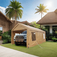 thumbnail image 2 of 10x20ft heavy duty outdoor car canopy carport portable garage, 2 of 9
