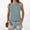 Light Blue, variant on Womens Sleeveless Ribbed Tops Casual Summer Crew Neck Tank Tops Plain Business Basic Shirts Green, L